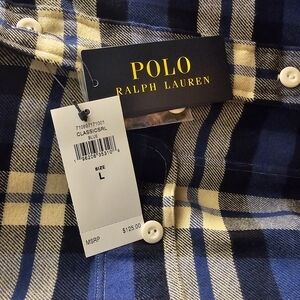 Polo Ralph Lauren Blue Plaid Shirt